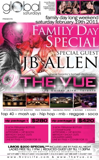 GLOBAL SATURDAYS Presents JB ALLEN LIVE inside THE VUE